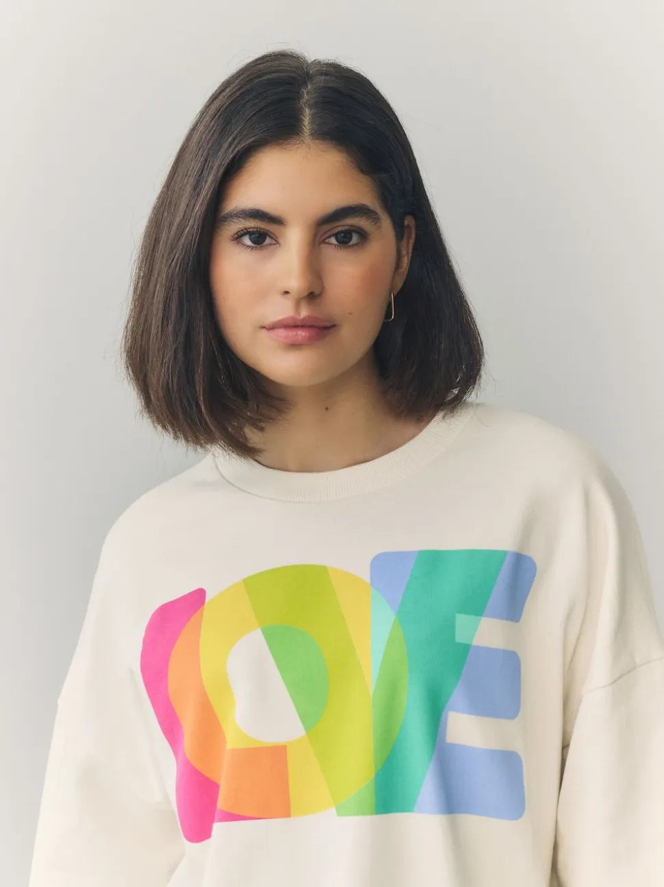 Sweat-shirt Little Bird by Jools Oliver oversize à col rond