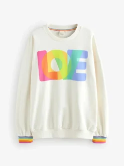 Sweat-shirt Little Bird by Jools Oliver oversize à col rond