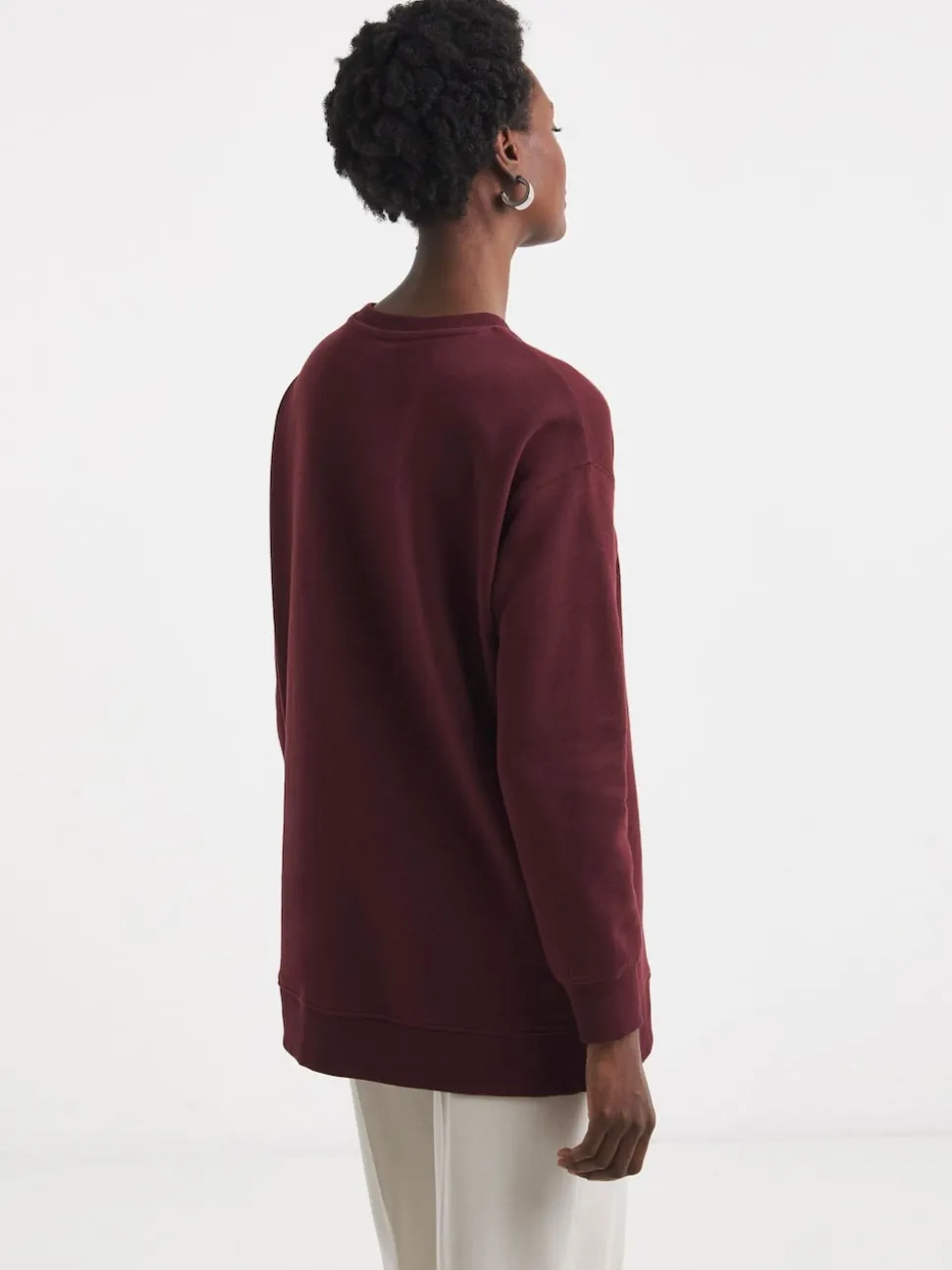 Sweat-shirt long JD Williams zippé sur le côté