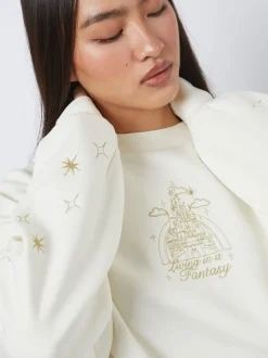 Sweat-shirt Skinnydip Disney Living In A Fantasy Or brodé