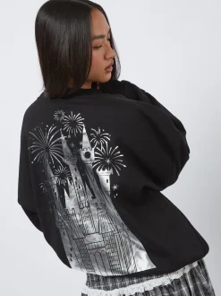 Sweat-shirt Skinnydip Disney Argent Foil Castle