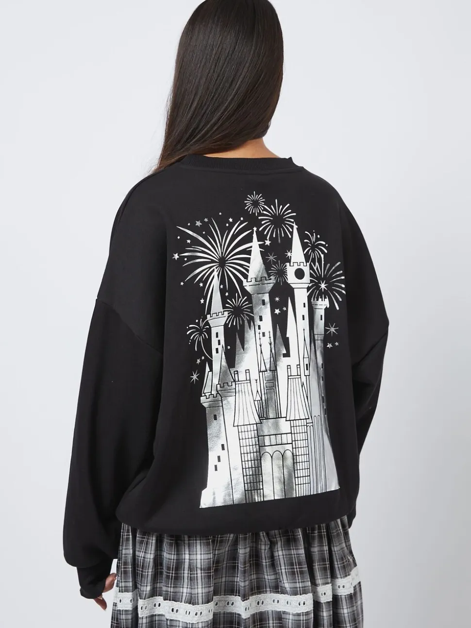 Sweat-shirt Skinnydip Disney Argent Foil Castle