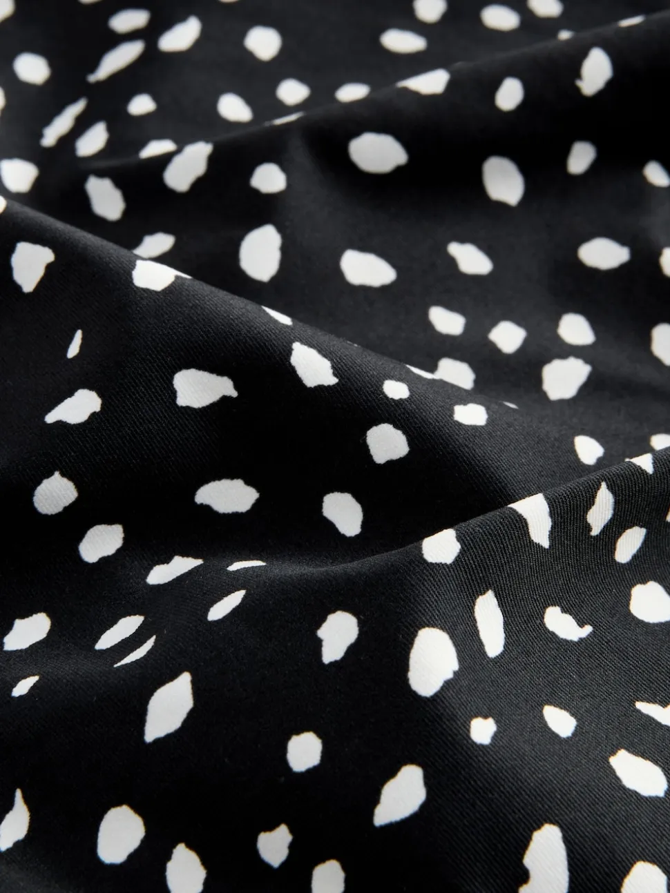 Tache noire/blanche - Maillot de bain gainant le ventre froncé