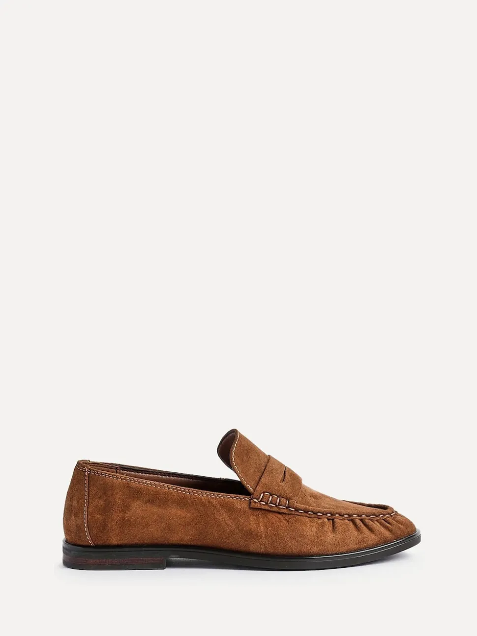 Tan - Mocassins Linzi Belmont froncés en cuir daim