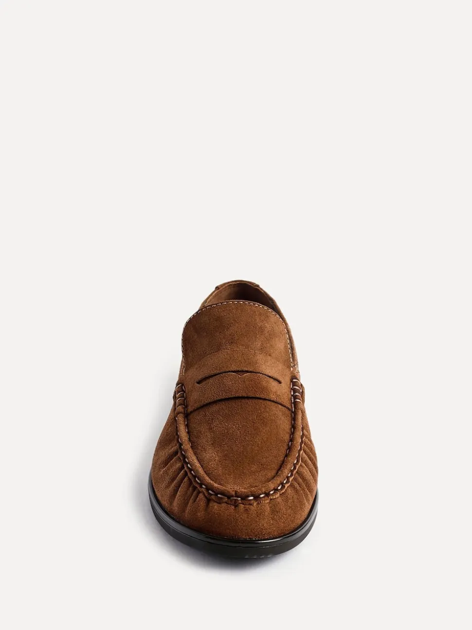 Tan - Mocassins Linzi Belmont froncés en cuir daim