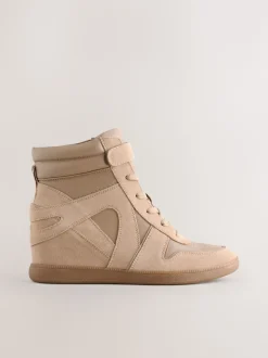 Taupe (Taupe) - Baskets compensées à lacets Forever Comfort®