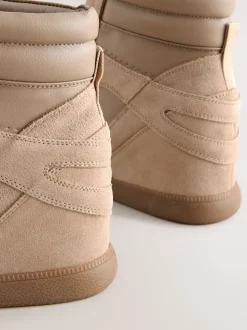Taupe (Taupe) - Baskets compensées à lacets Forever Comfort®