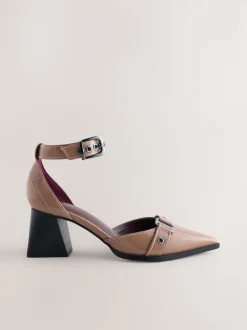 Taupe (Taupe) - Chaussures à talons carrés Forever Comfort® à bout pointu