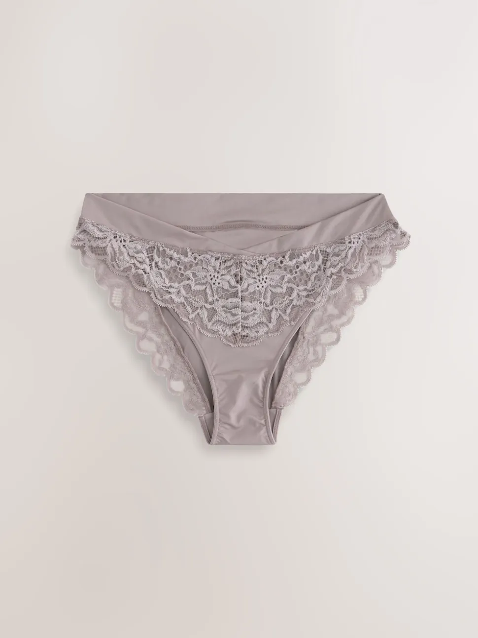 Taupe (Taupe) - Culotte haute Ultimate Comfort à dos en dentelle