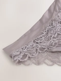 Taupe (Taupe) - Culotte haute Ultimate Comfort à dos en dentelle
