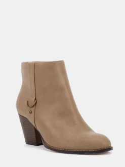 Taupe (Taupe) - Novo Bottes à talons Juliette Coupe large