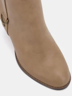 Taupe (Taupe) - Novo Bottes à talons Juliette Coupe large
