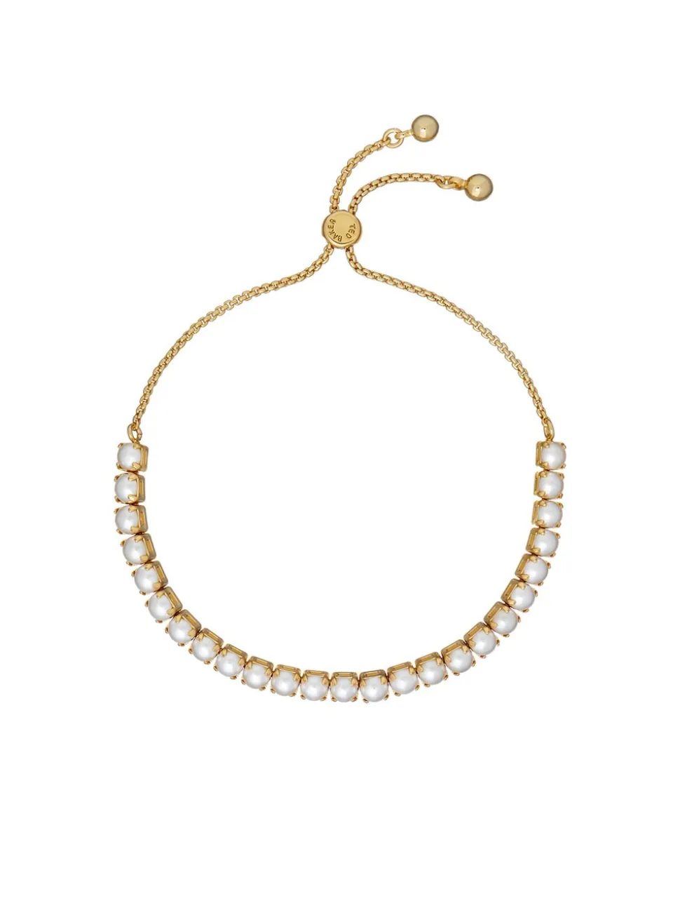 Ted Baker PERRMEL : bracelet tennis réglable en perles