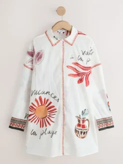 Terrain blanc - Chemise de plage