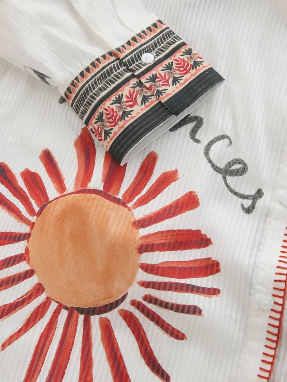 Terrain blanc - Chemise de plage