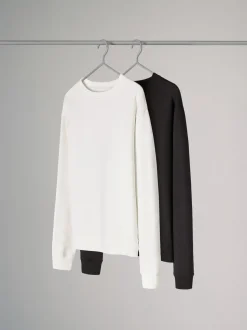 The Set 2 Pack Sweatshirts à col ras du cou