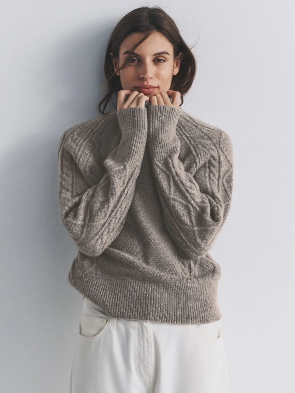 The Set 2 pulls en maille torsadée avec laine