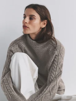 The Set 2 pulls en maille torsadée avec laine