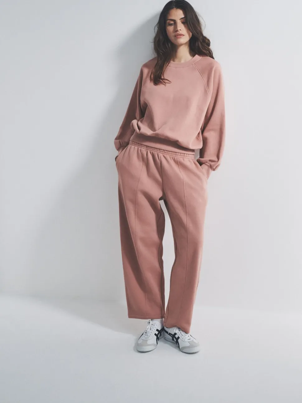 The Set Ensemble surdimensionné avec Sweat-shirt raglan et Joggings Coupe ballon