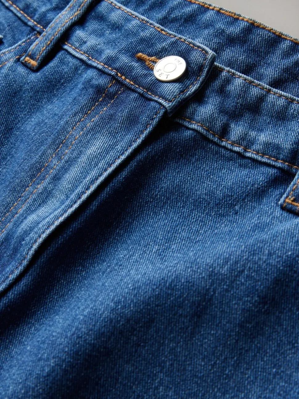 The Set lot de 2 Jean Denim Jambe large Bas
