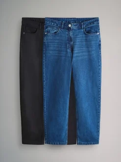 The Set lot de 2 Jean mom