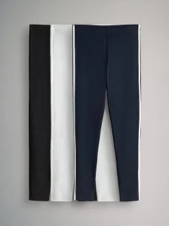 The Set lot de 3 leggings à rayures latérales