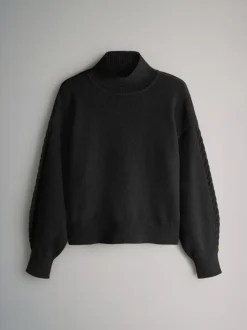 The Set lot de 2 Pulls / Cardigans à Col montant