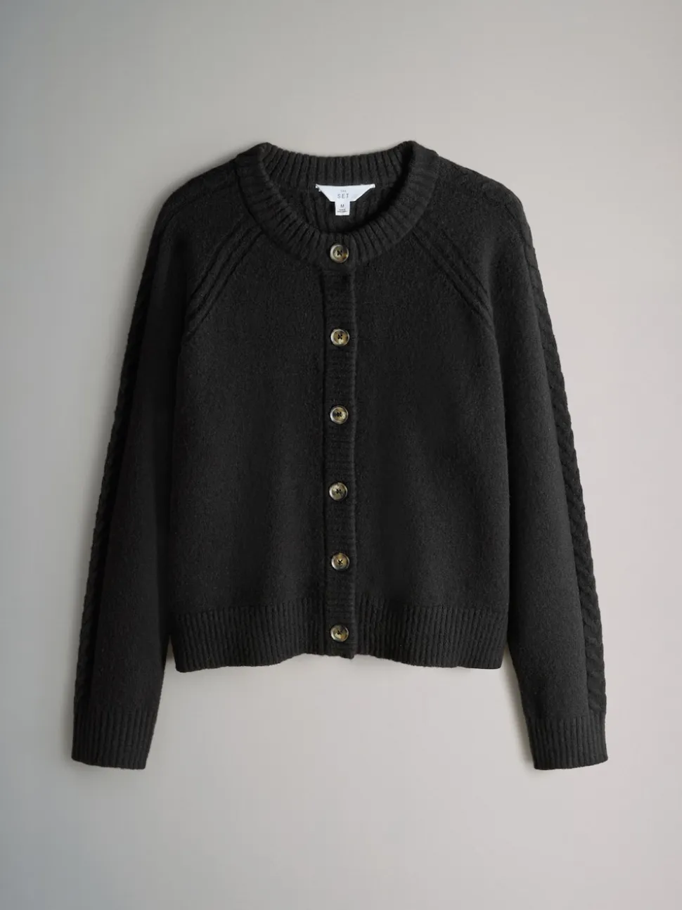 The Set lot de 2 Pulls / Cardigans à Col montant