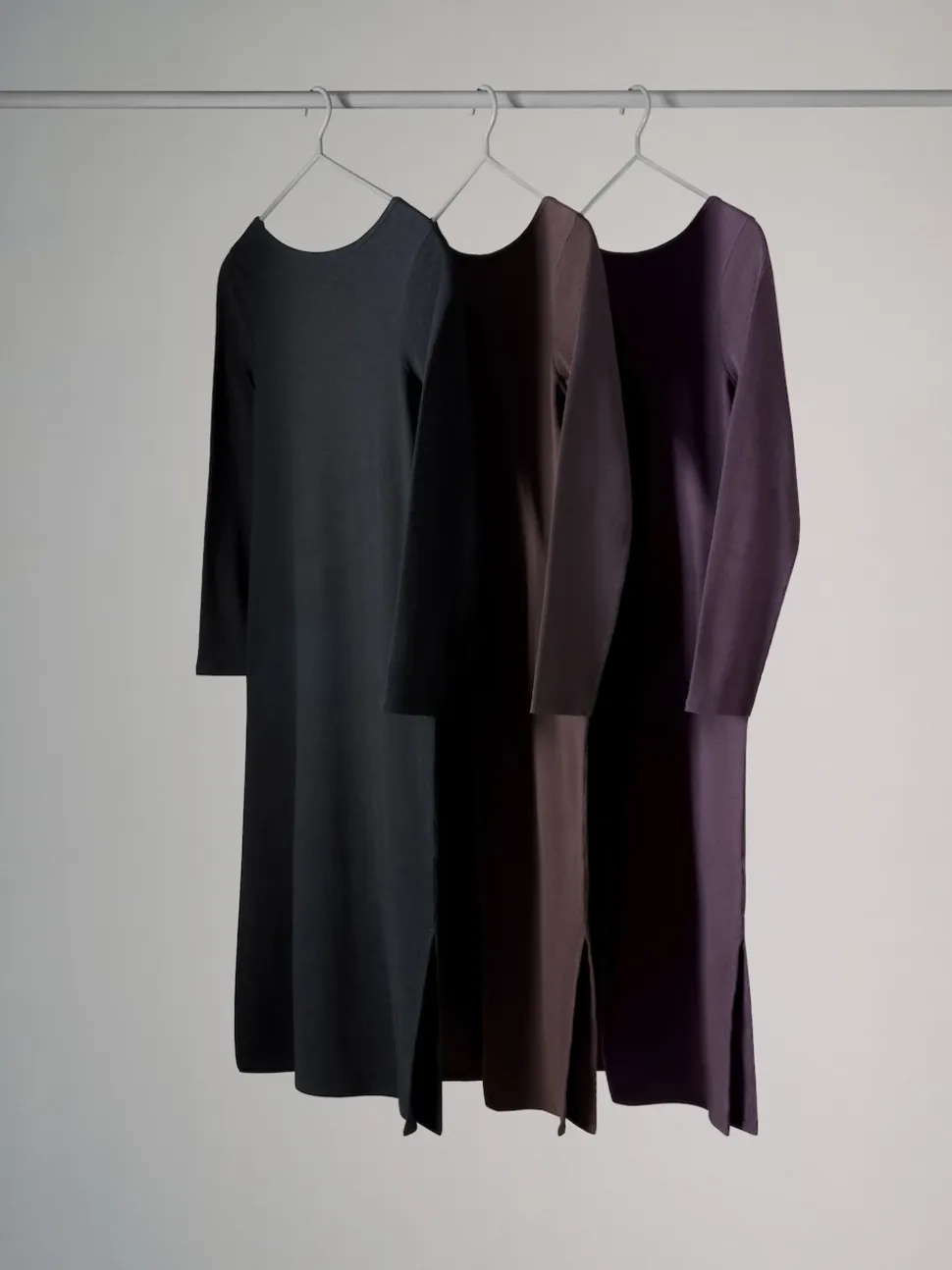 The Set lot de 3 robes bodycon côtelées à dos rond