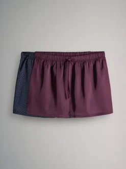 The Set lot de 2 shorts de pyjama en satin