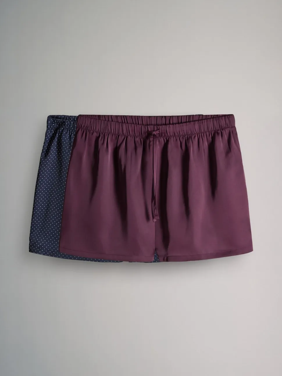 The Set lot de 2 shorts de pyjama en satin