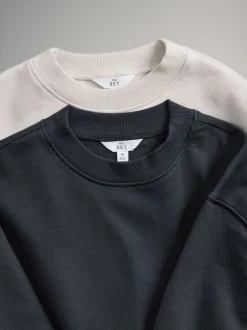 The Set lot de 2 Sweat-shirts à nœud sur le devant
