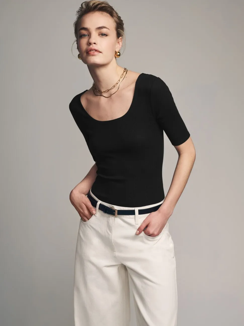 The Set 3{Lot Manches longues nervurées Body
