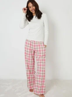 Threadbare ensemble de pyjamas à carreaux, manches longues et col rond