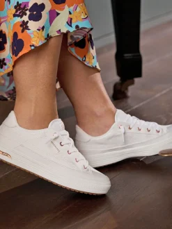 Toile blanche - Skechers Arch Fit Arcade Baskets pour femme