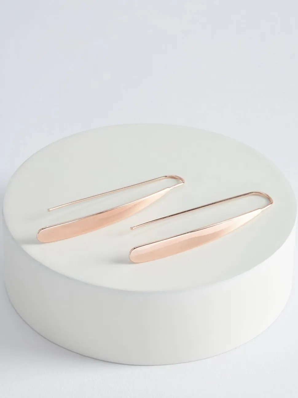 Ton d'or de rose - Boucles d'oreilles traversantes