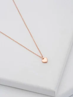 Ton d'or de rose - Ted Baker HARA : Collier avec pendentif petit cœur