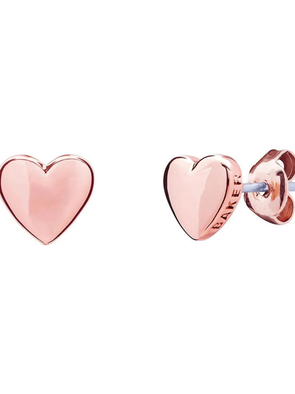 Ton d'or de rose - Ted Baker HARLY : Boucles d’oreilles à petits cœurs