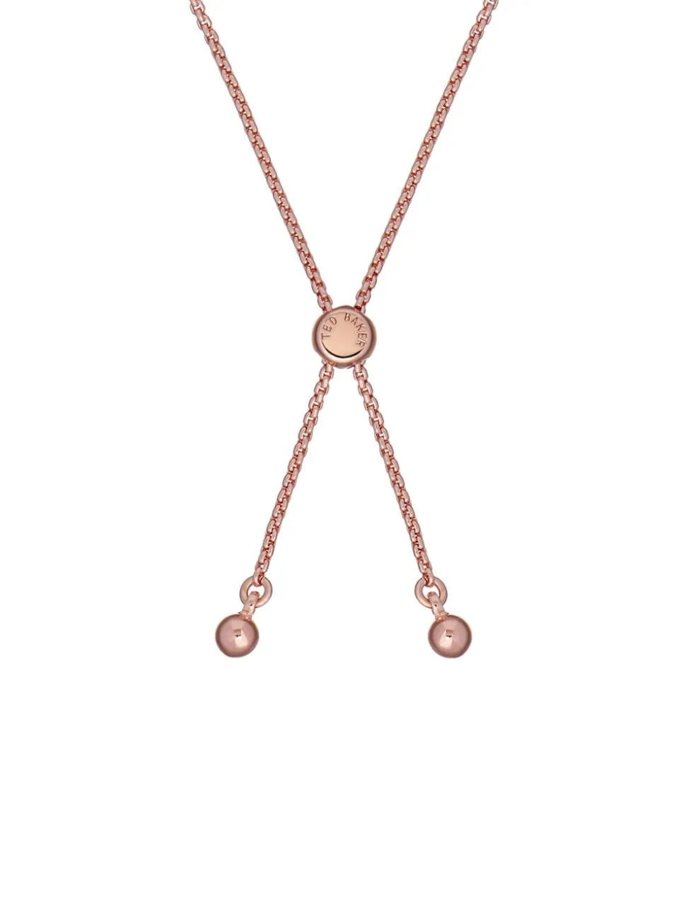 Ton doré/rouge - Ted Baker Tone Melrah: Bracelet Curseur Icon Crystal, cristal transparent