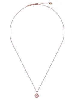 Ton or rose, cristal rose vintage - Ted Baker Tone SOLTELL : Collier avec pendentif en cristal scintillant solitaire