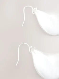 Tonalité argentée - Boucles d’oreilles Wave Petal Drop