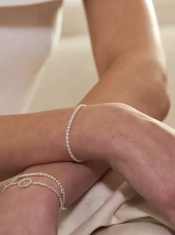 Tonalité argentée - Bracelet de tennis Estella Bartlett