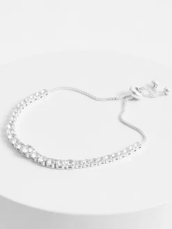 Tonalité argentée - Bracelet gradué scintillant