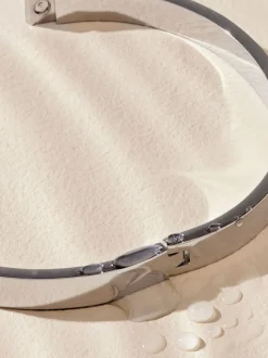 Tonalité argentée - Bracelet en acier inoxydable