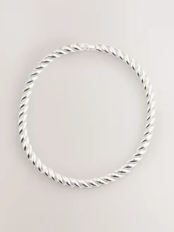 Tonalité argentée - Collier chaîne lisse