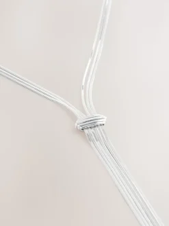 Tonalité argentée - Collier Slinky Chain Y Profile