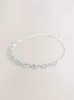 Tonalité argentée - Collier de bijoux scintillants