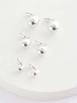 Tonalité argentée - Lot de boucles d’oreilles en forme de goutte d’eau 3
