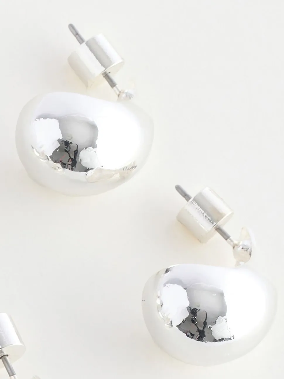 Tonalité argentée - Lot de boucles d’oreilles en forme de goutte d’eau 3