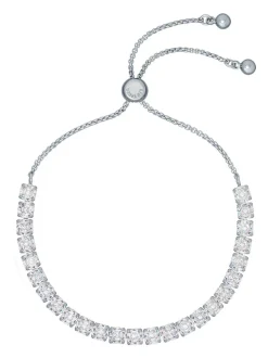 Tonalité argentée - Ted Baker Tone Melrah: Bracelet Curseur Icon Crystal, cristal transparent